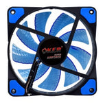 OKER G1228 SUPER AIRFORCE FAN LED พัดลมระบายความร้อน มีไฟ ทำงานเงียบไม่มีเสียงรบกวน
