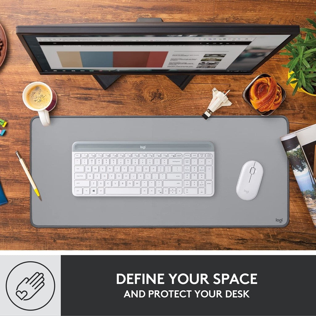 LOGITECH DESK MAT STUDIO SERIES แผ่นรองเมาส์ แผ่นรองเมาส์แบบยาว