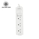 ANITECH H333-WH 3 ปลั๊กไฟ ช่อง 1 สวิตช์ สายไฟยาว 3 เมตร มาตรฐาน มอก. รับประกัน 2 ปี