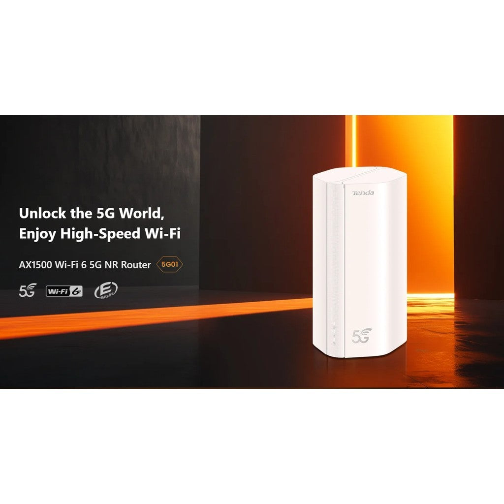 Tenda 5G01 เราเตอร์ใส่ซิม 5G Router AX1500 Wi-Fi 6 (5G01) รับประกันศูนย์ไทย