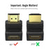 หัวแปลง HDMI รูปตัว L หัวงอ 90° ง่ายต่อการต่อสายในที่แคบ ADAPTER HDMI