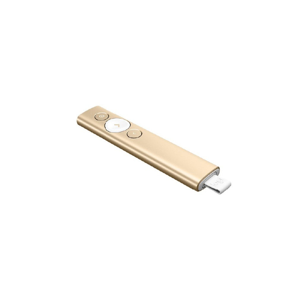 LOGITECH SPOTLIGHT PRESENTATION REMOTE รีโมทเลเซอร์พอยเตอร์นวงกลม ซูมหน้าจอตำแหน่งที่เลือกได้ แสงสีแดง