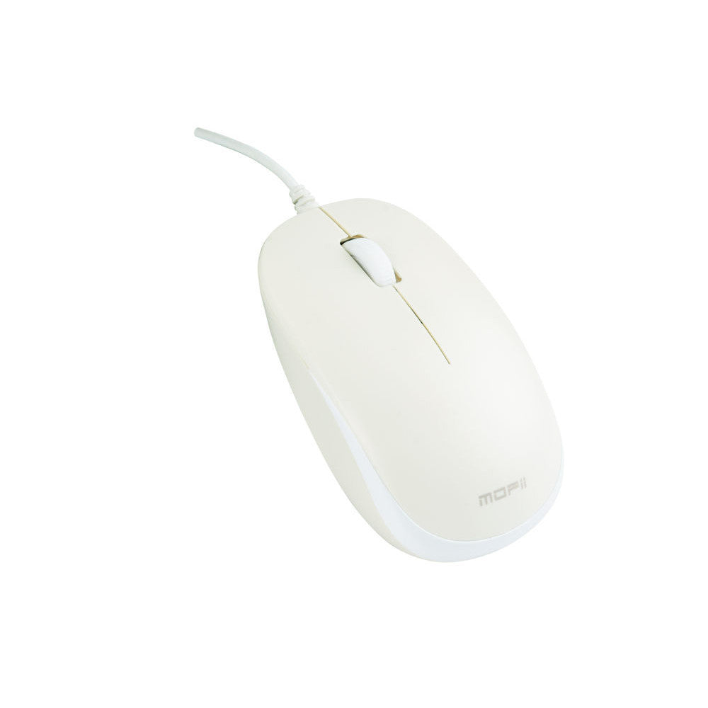 MOFii BUNBUN Wired Optical with Silent Mouse - OFFWHITE/DARKBLUE/PINKMILK