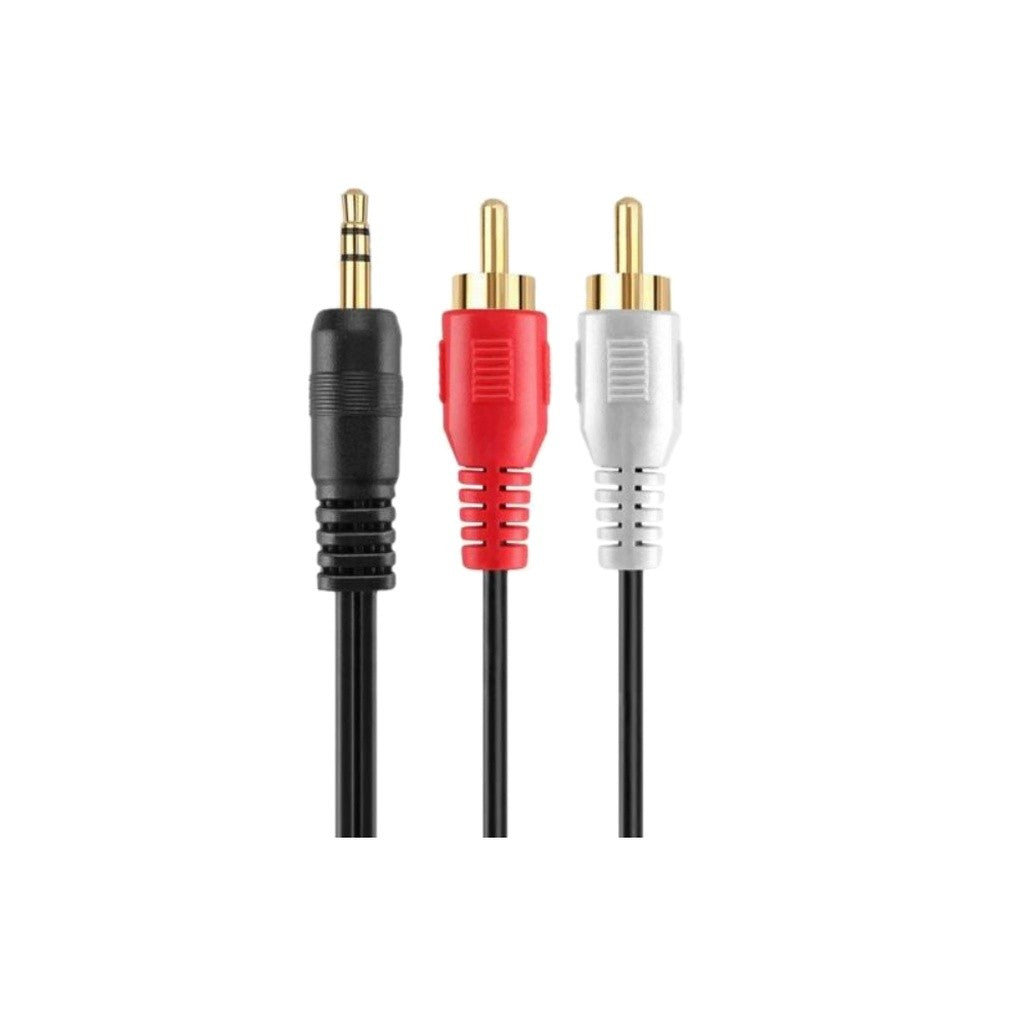 NAVA IT สาย AUX 3.5MM TO RCA สาย AUDIO 1 ออก 3 CABLE 1.5/3/5/10/15/20 เมตร ประกัน 1 ปี