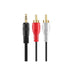 NAVA IT สาย AUX 3.5MM TO RCA สาย AUDIO 1 ออก 3 CABLE 1.5/3/5/10/15/20 เมตร ประกัน 1 ปี