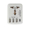 ANITECH H108UC Universal travel adapter 1ช่อง 3USB A + 1Type C