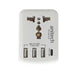 ANITECH H108UC Universal travel adapter 1ช่อง 3USB A + 1Type C