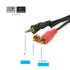 NAVA IT สาย AUX 3.5MM TO RCA สาย AUDIO 1 ออก 3 CABLE 1.5/3/5/10/15/20 เมตร ประกัน 1 ปี
