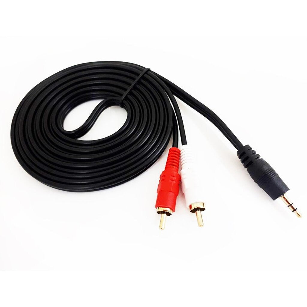 NAVA IT สาย AUX 3.5MM TO RCA สาย AUDIO 1 ออก 3 CABLE 1.5/3/5/10/15/20 เมตร ประกัน 1 ปี