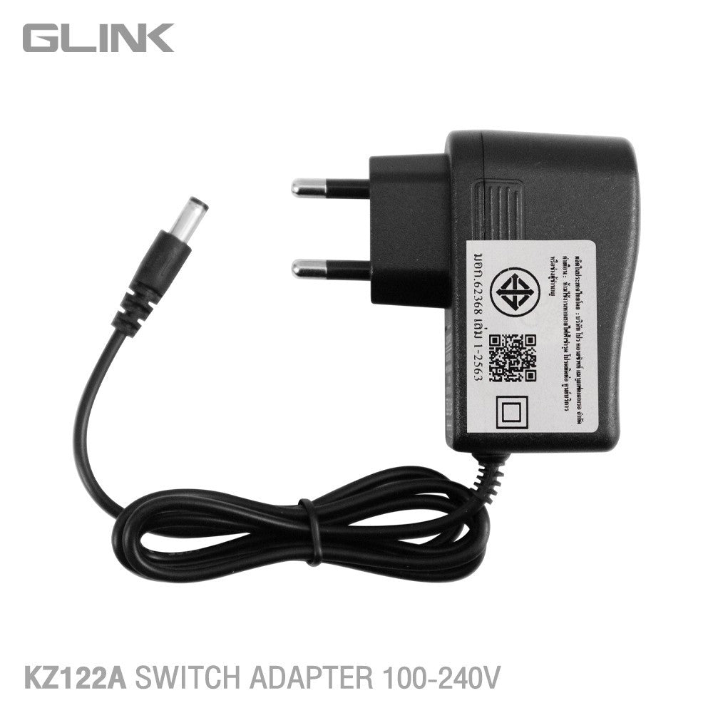 GLINK KZ122A ADAPTER 12V 2A (5.5×2.5) มอก. ใช้กับกล้องวงจรปิด