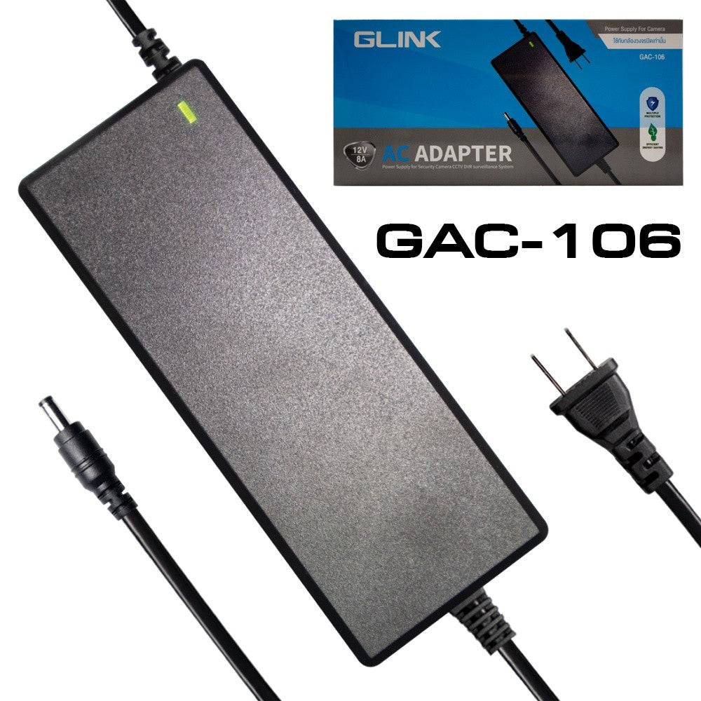 GLINK GAC-106 ADAPTER 12V 8A (5.5×2.5) ใช้กับกล้องวงจรปิด