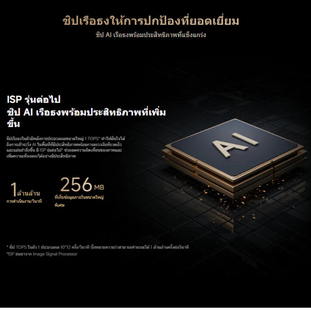 XIAOMI SMART CAMERA C700 กล้องวงจรปิด ภาพ 4K Ultra-HD ความละเอียดชัดพิเศษ 8MP ชิป AI เรือธง กล้องหมุนได้ 360 ํ