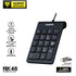 NUBWO NK46 NUMPAD คีย์บอร์ดแป้นตัวเลข แบบเสียบสายใช้งานได้เลย รับประกัน 1 ปี