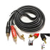 NAVA IT สาย AUX 3.5MM TO RCA สาย AUDIO 1 ออก 3 CABLE 1.5/3/5/10/15/20 เมตร ประกัน 1 ปี