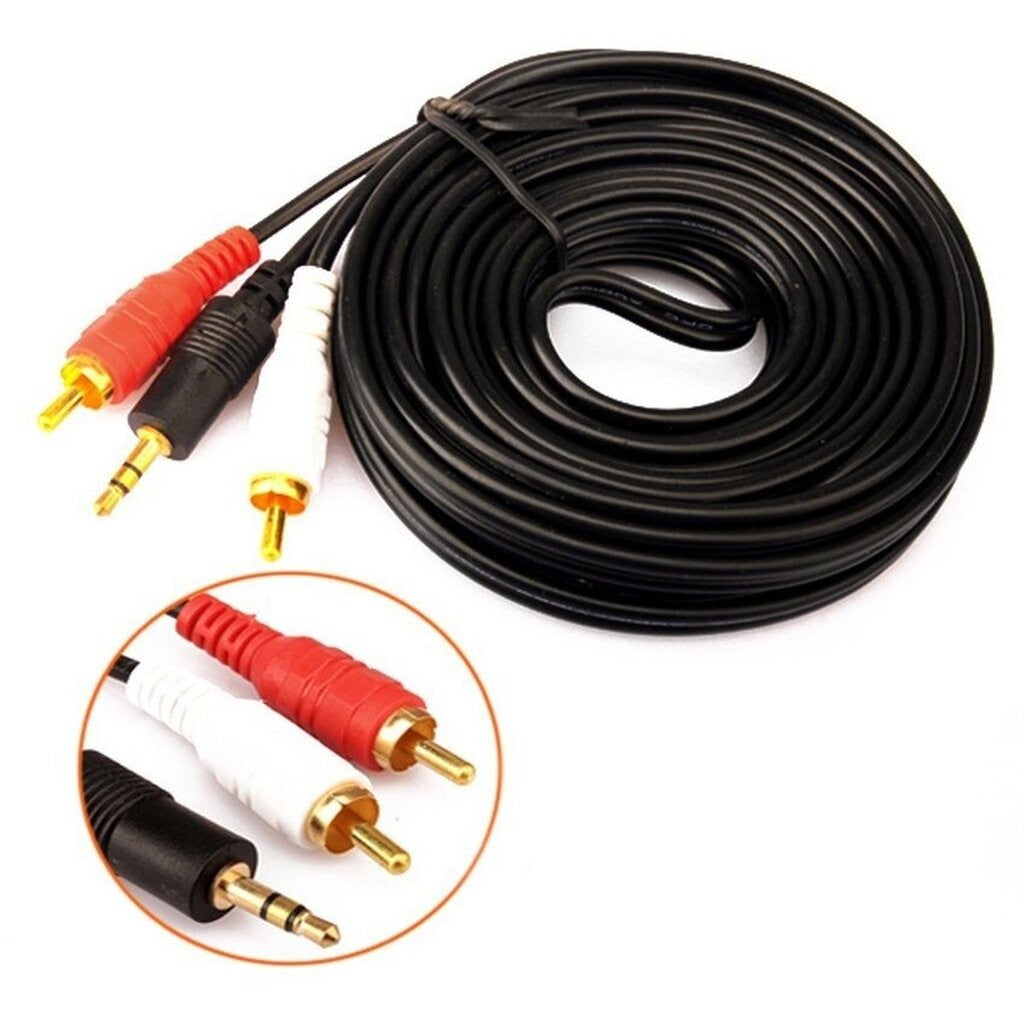 NAVA IT สาย AUX 3.5MM TO RCA สาย AUDIO 1 ออก 3 CABLE 1.5/3/5/10/15/20 เมตร ประกัน 1 ปี