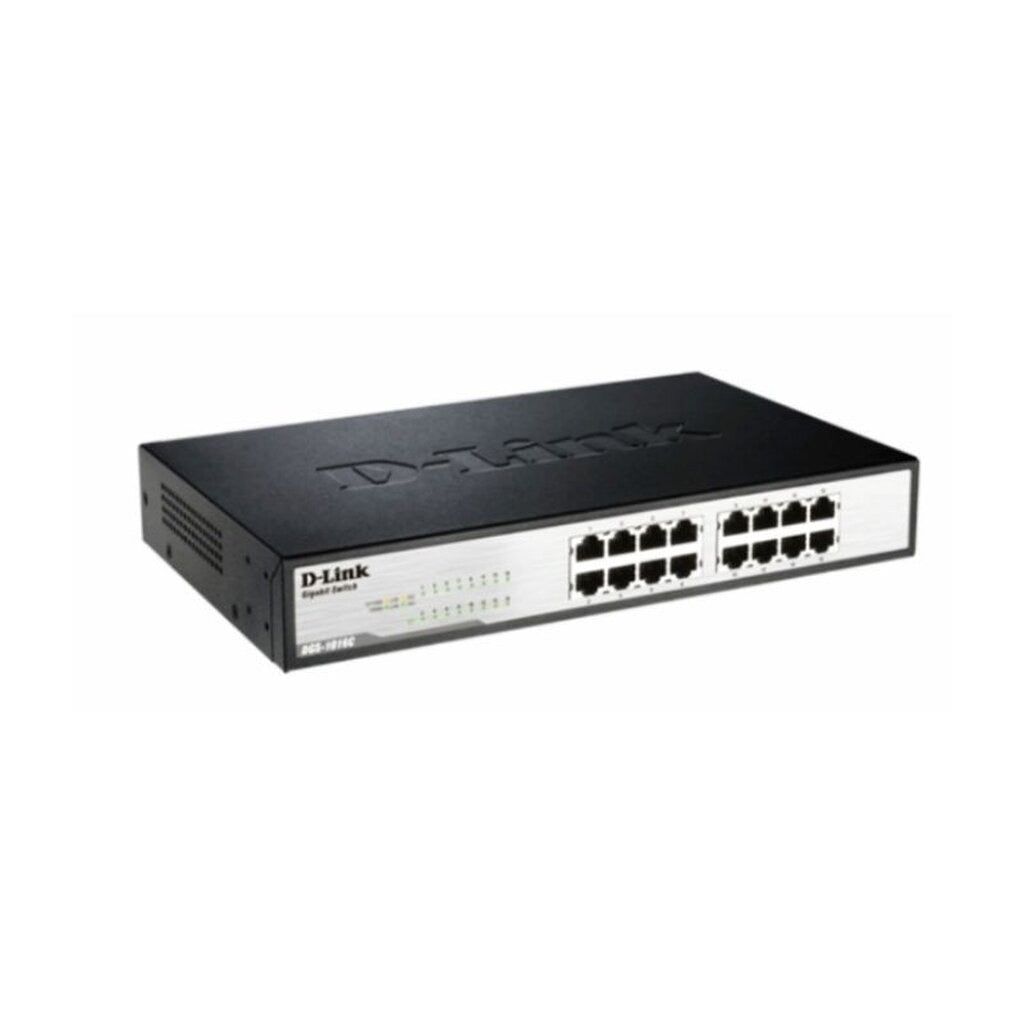 D-LINK DGS-1016C 16-PORT UNMANAGED GIGABIT SWITCH METAL RACKMOUNT
