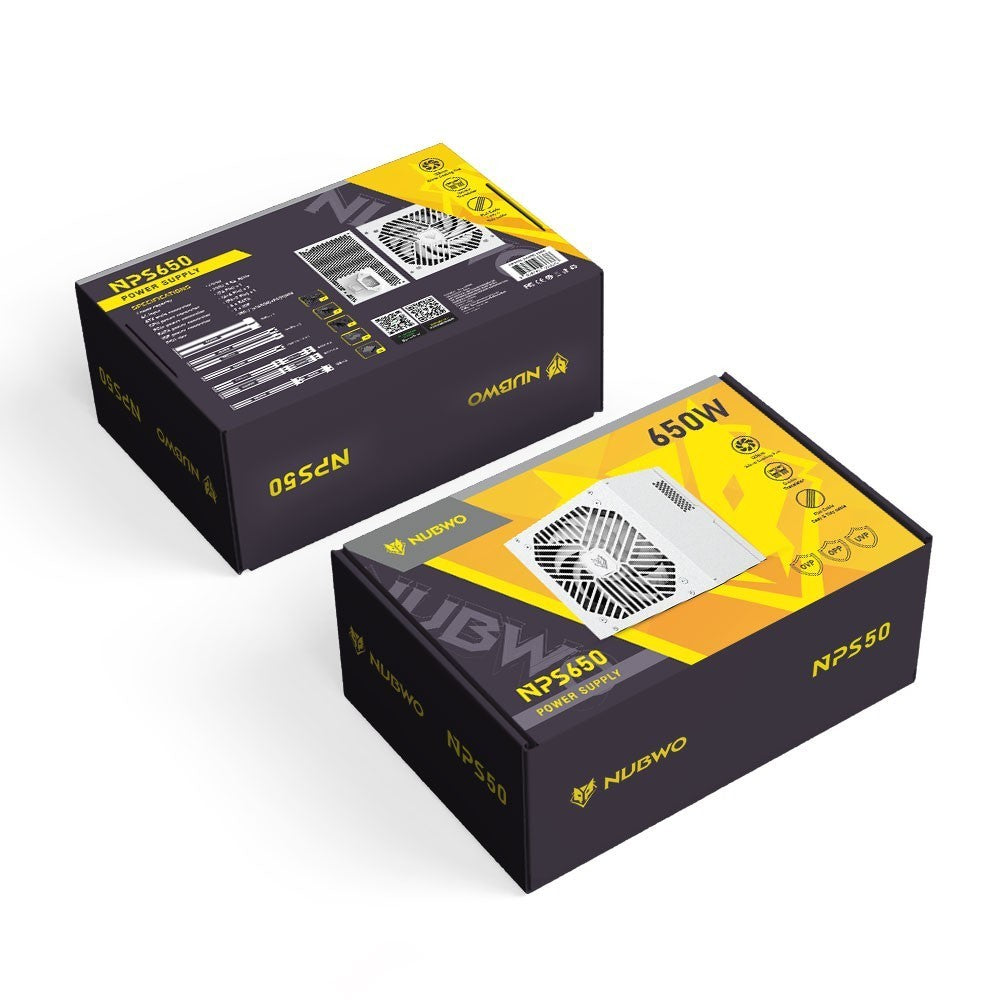 NUBWO POWER SUPPLY 650W (อุปกรณ์จ่ายไฟ) NPS650 (WHITE)