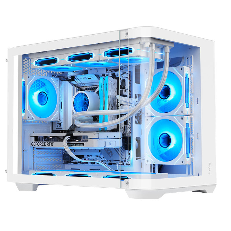 Segotep Computer Case (เคสคอมพิวเตอร์) Lumi 3S (White) รับประกัน 1 ปี