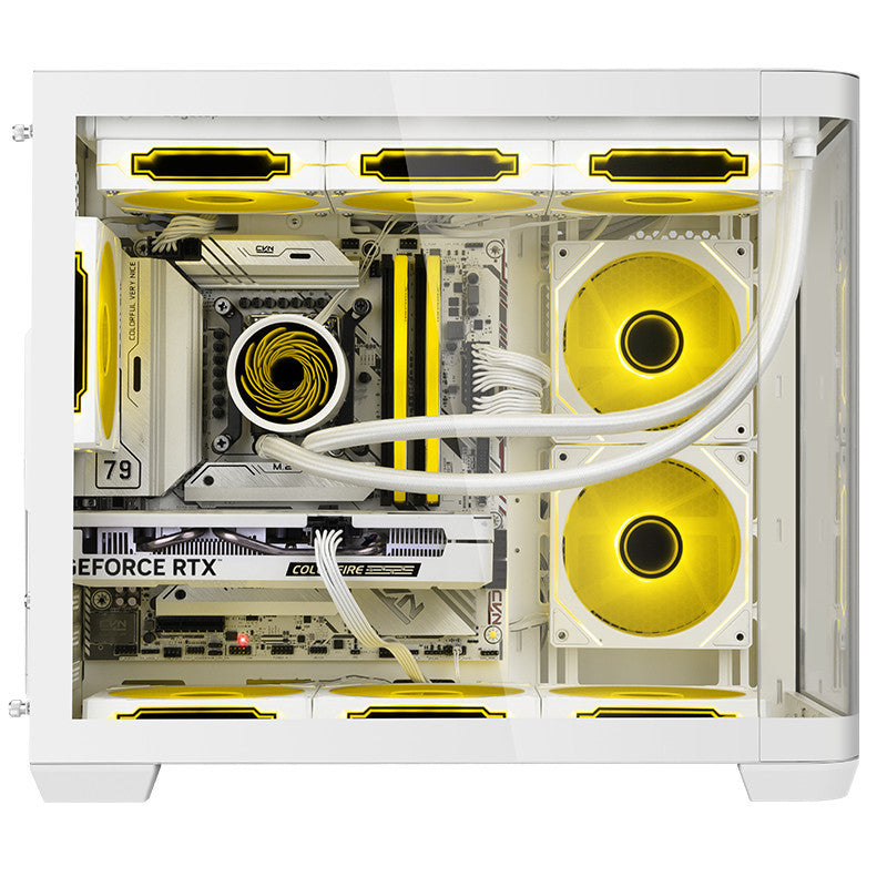Segotep Computer Case (เคสคอมพิวเตอร์) Lumi 3S (White) รับประกัน 1 ปี