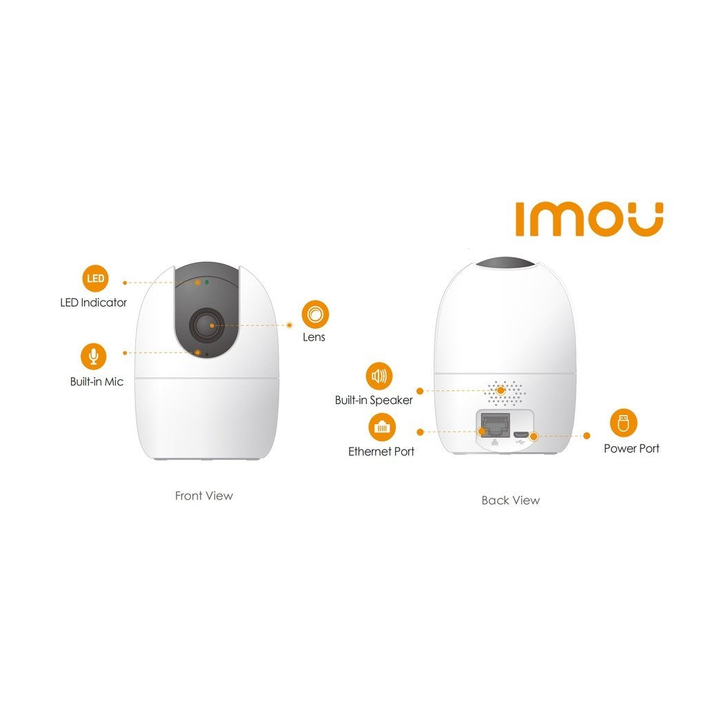 IMOU RANGER2 3MP Wi-Fi Pan & Tilt Camera Human Detection กล้องวงจรปิดภายใน
