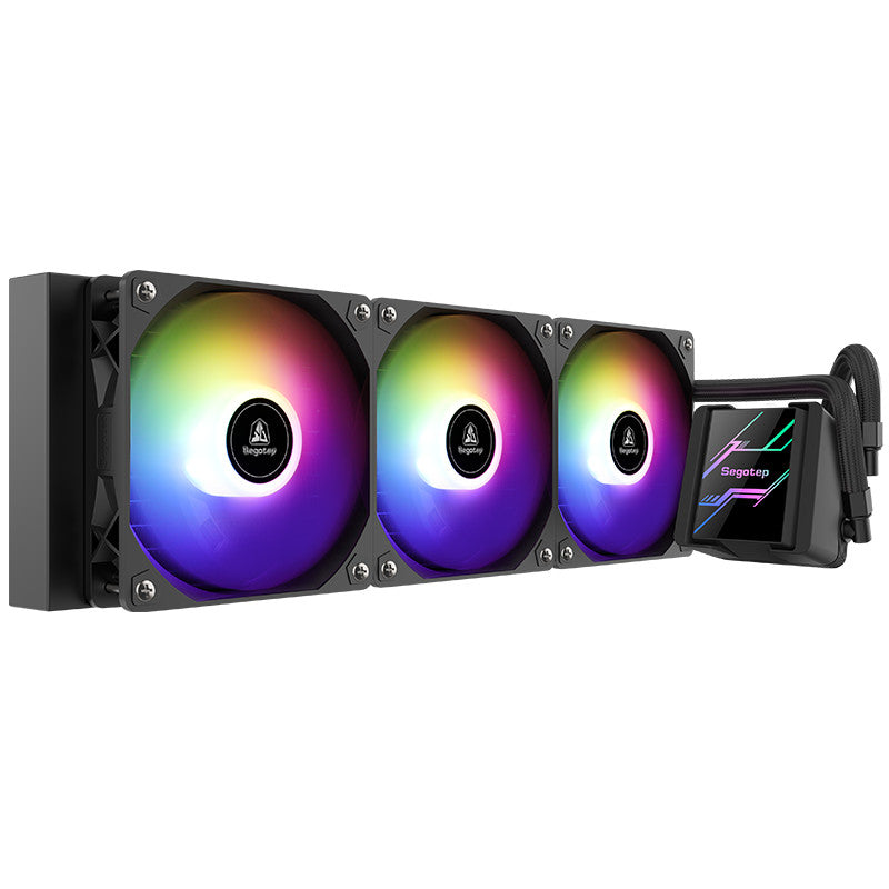 Segotep CPU Liquid Cooler (ระบบระบายความร้อนด้วยน้ำ) IceWave 360 ARGB (Black)