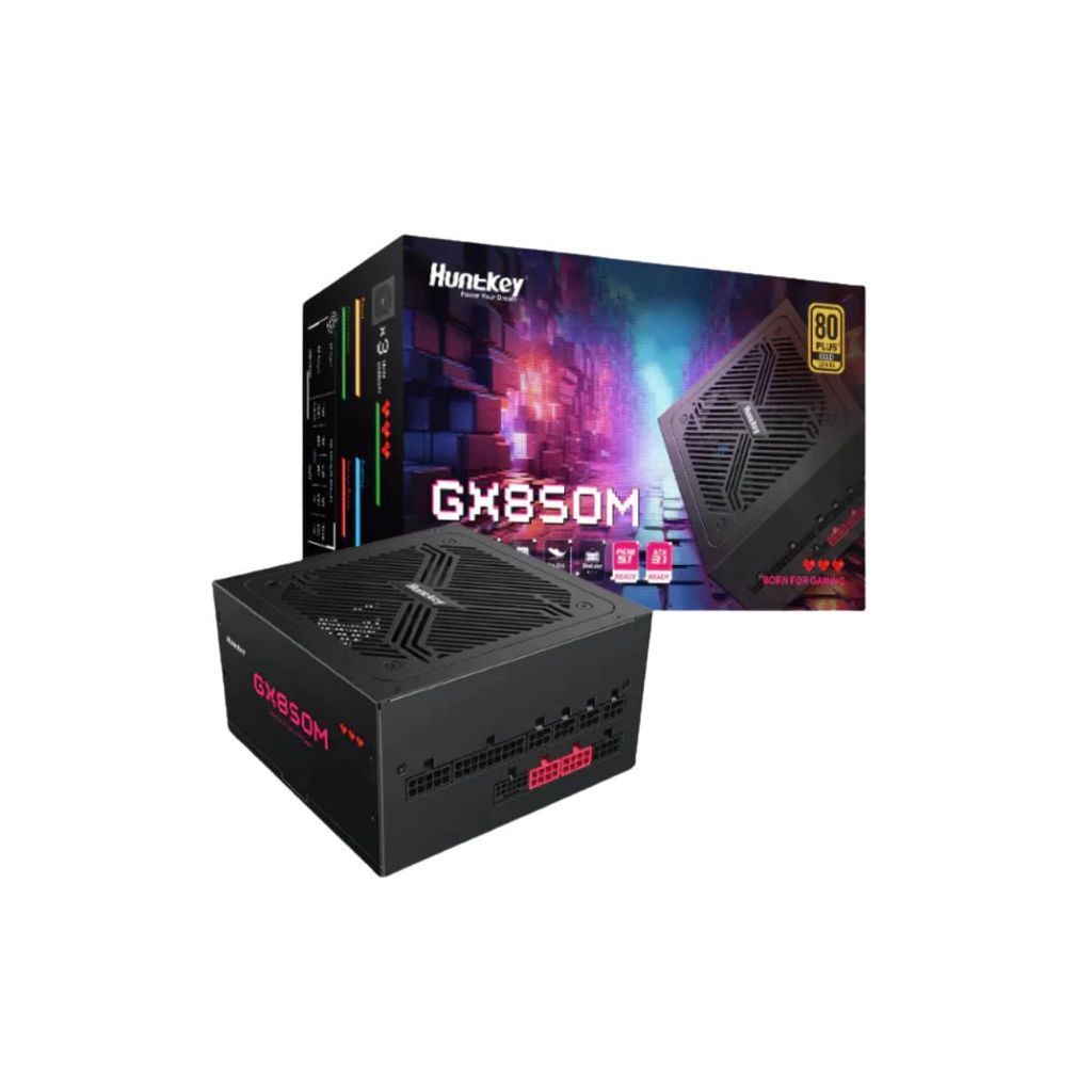 HUNTKEY PSU (อุปกรณ์จ่ายไฟ) GX750M/GX850M 80+ Gold ATX รับประกัน 5 ปี