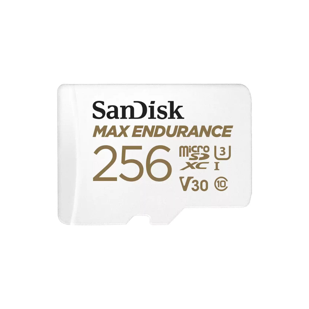 SANDISK microSD (ไมโครเอสดีการ์ด) SDSQQVR 256GB MAX ENDURANCE UHS-I, C10, U3, V30 Warranty 15 Years