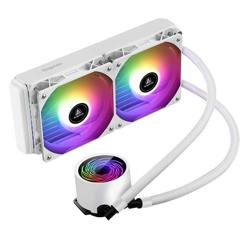 Segotep CPU Liquid Cooler (ระบบระบายความร้อนด้วยน้ำ) BeVere 240 ARGB-W (White) รับประกัน 3 ปี