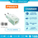 PISEN TP-C52 (GREEN) Type C และ USB A Fast Charger GaN30W Fast Charger Dual Ports รับประกัน 1 ปี