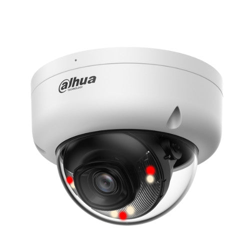 DAHUA IPC-HDBW1239E1-A-IL-2.8mm 2MP รองรับการตรวจจับมนุษย์ มีไมโครโฟนในตัว การป้องกัน IP67 และ IK08