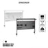 ERGONOZ ชั้นวางของติดโต๊ะ PANEL02 PEGBOARD DIY ขนาด 120 และ 140 cm. รับประกัน 1 ปี