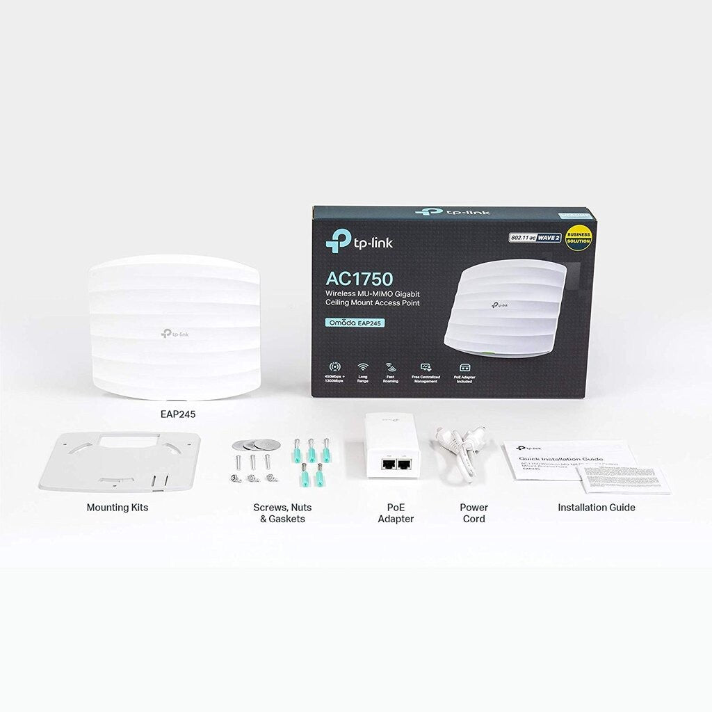 TP-LINK EAP245WIRELESS ACCESS POINTAC1750 GIGABIT รับประกันตลอดการใช้งาน