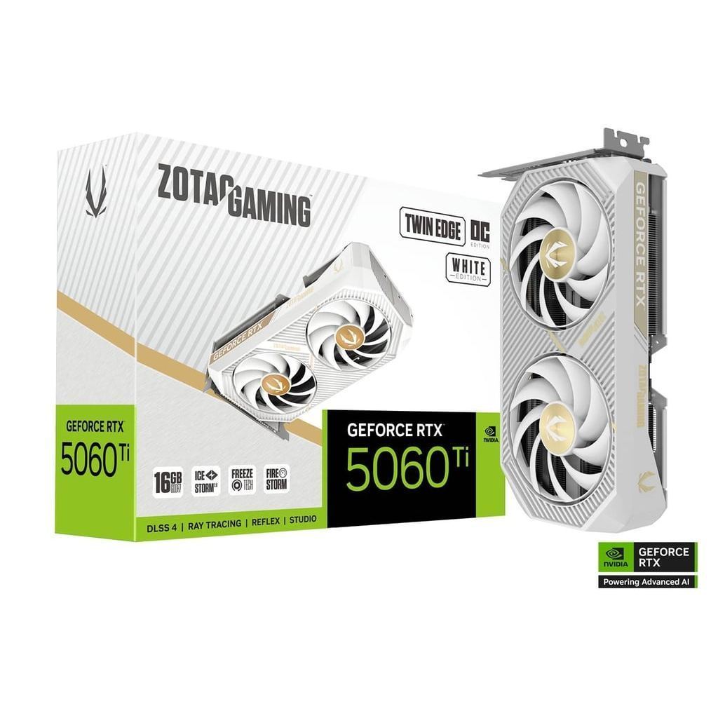 VGA การ์ดจอ ZOTAC GAMING RTX 5060 TI Twin Edge OC 16G รับประกัน 3 ปี