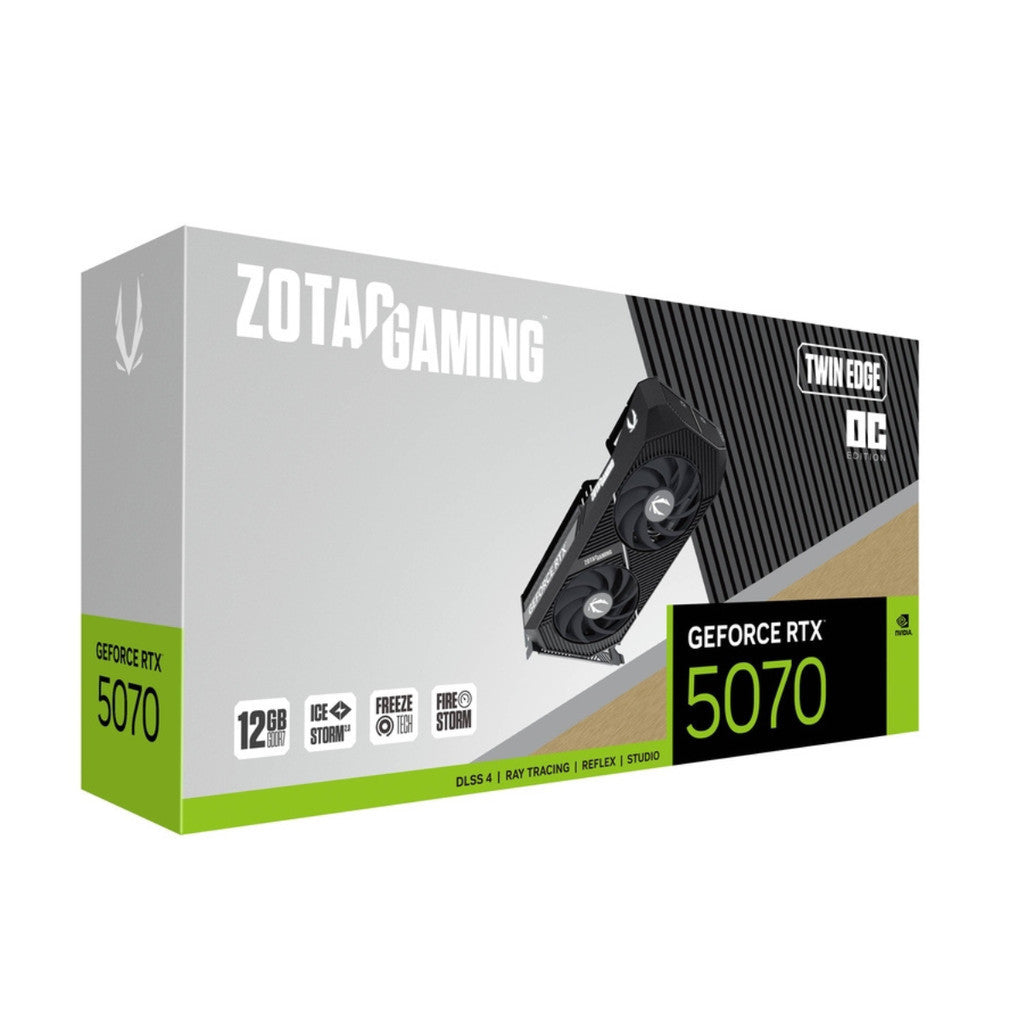 VGA (การ์ดจอ) ZOTAC GAMING RTX 5070 TWIN EDGE 12GB รับประกัน 3 ปี