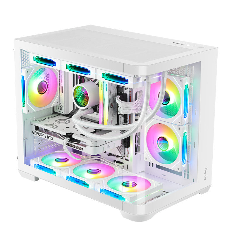Segotep Computer Case (เคสคอมพิวเตอร์) Lumi 3S (White) รับประกัน 1 ปี