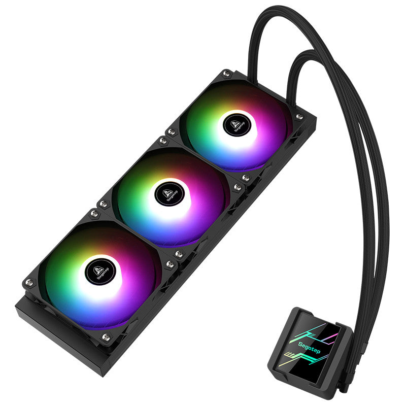 Segotep CPU Liquid Cooler (ระบบระบายความร้อนด้วยน้ำ) IceWave 360 ARGB (Black)