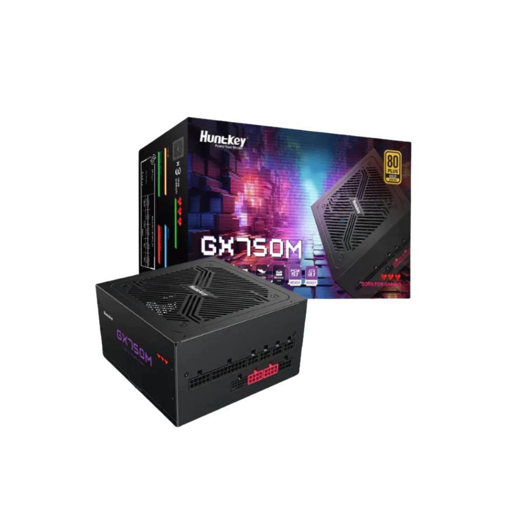 HUNTKEY PSU (อุปกรณ์จ่ายไฟ) GX750M/GX850M 80+ Gold ATX รับประกัน 5 ปี