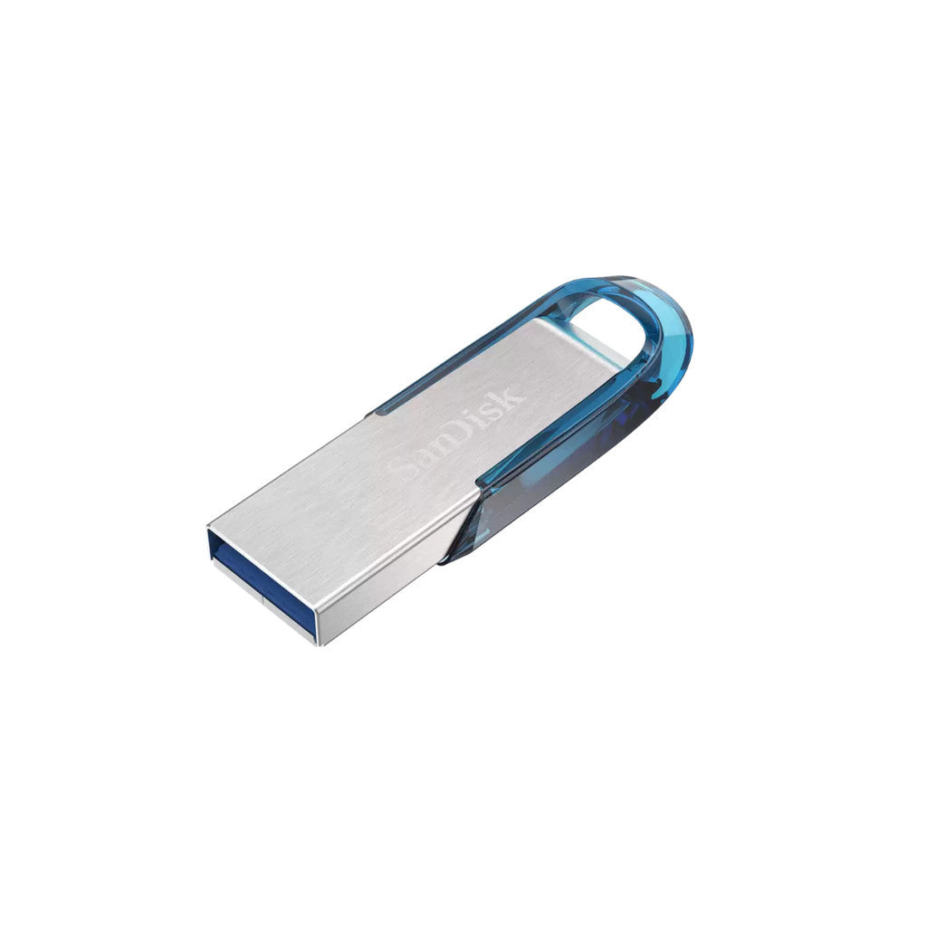 SANDISK FLASH DRIVE (แฟลชไดร์ฟ) ULTRA FLAIR 32GB USB 3.0 Tropical Blue SDCZ73 Warranty 5 Years