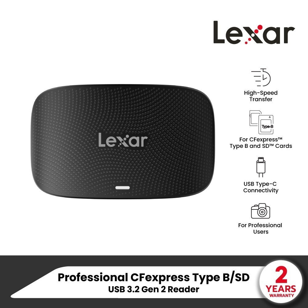 LEXAR PROFRESSIONAL CFEXPRESS TYPE B/SD USB 3.2 GEN 2 LXR-LRW520U รับประกัน 2 ปี