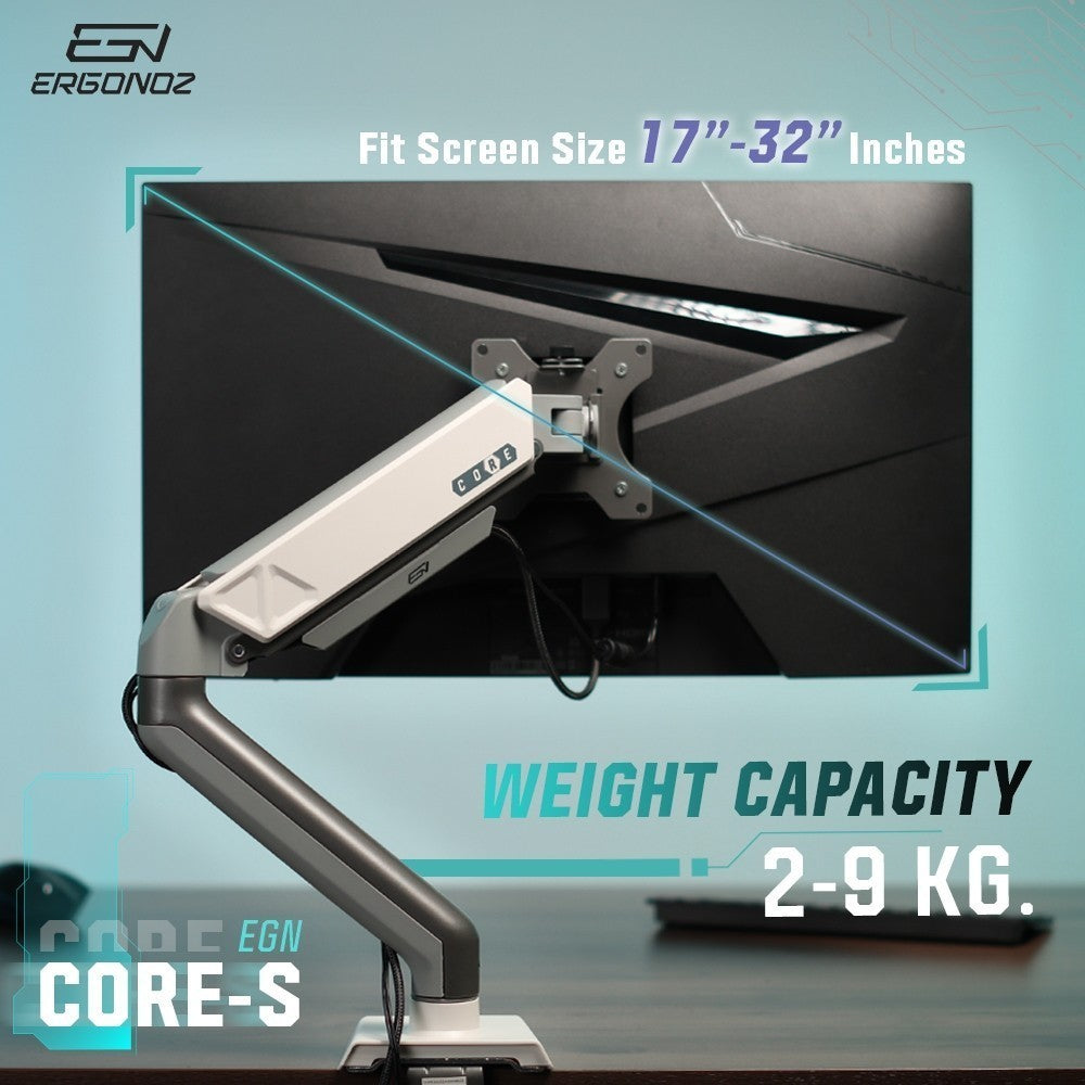 ERGONOZ Monitor Arm แขนจับจอ รุ่น EGN-CORE-D สำหรับจอ 17-32