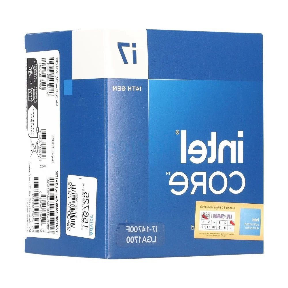 CPU ซีพียู INTEL CORE I7-14700F 2.10GHz 20C/28T LGA1700 รับประกัน 3 ปี