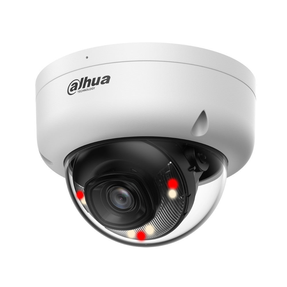 DAHUA HDBW1439E1-A-IL-3.6mm กล้องโดมภาพความคมชัด 4MP มีไมค์ในตัว มาพร้อมไฟส่องสว่างอัจฉริยะ