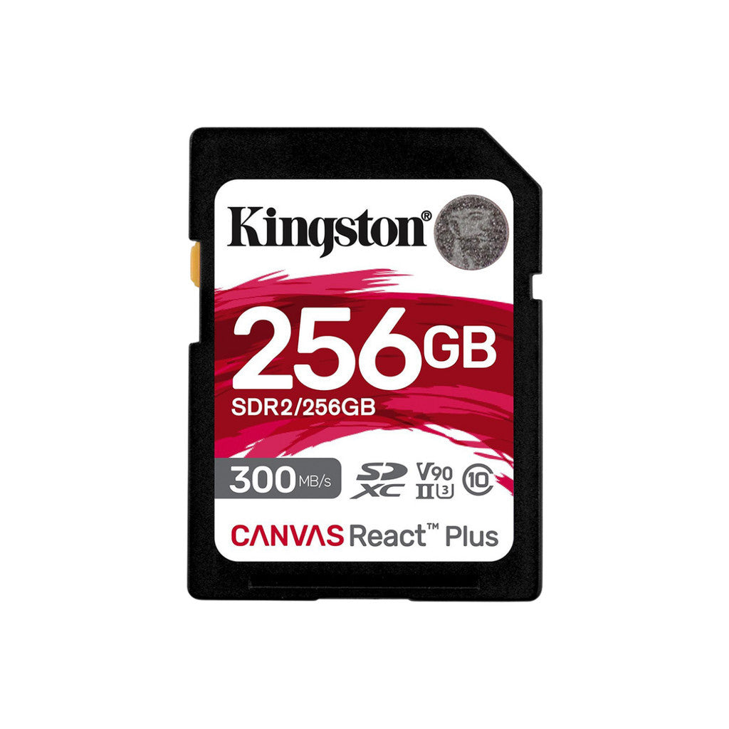 KINGSTON SD CARD (เอสดีการ์ด) SDR2 256GB CANVAS REACT PLUS LIFE TIME Warranty