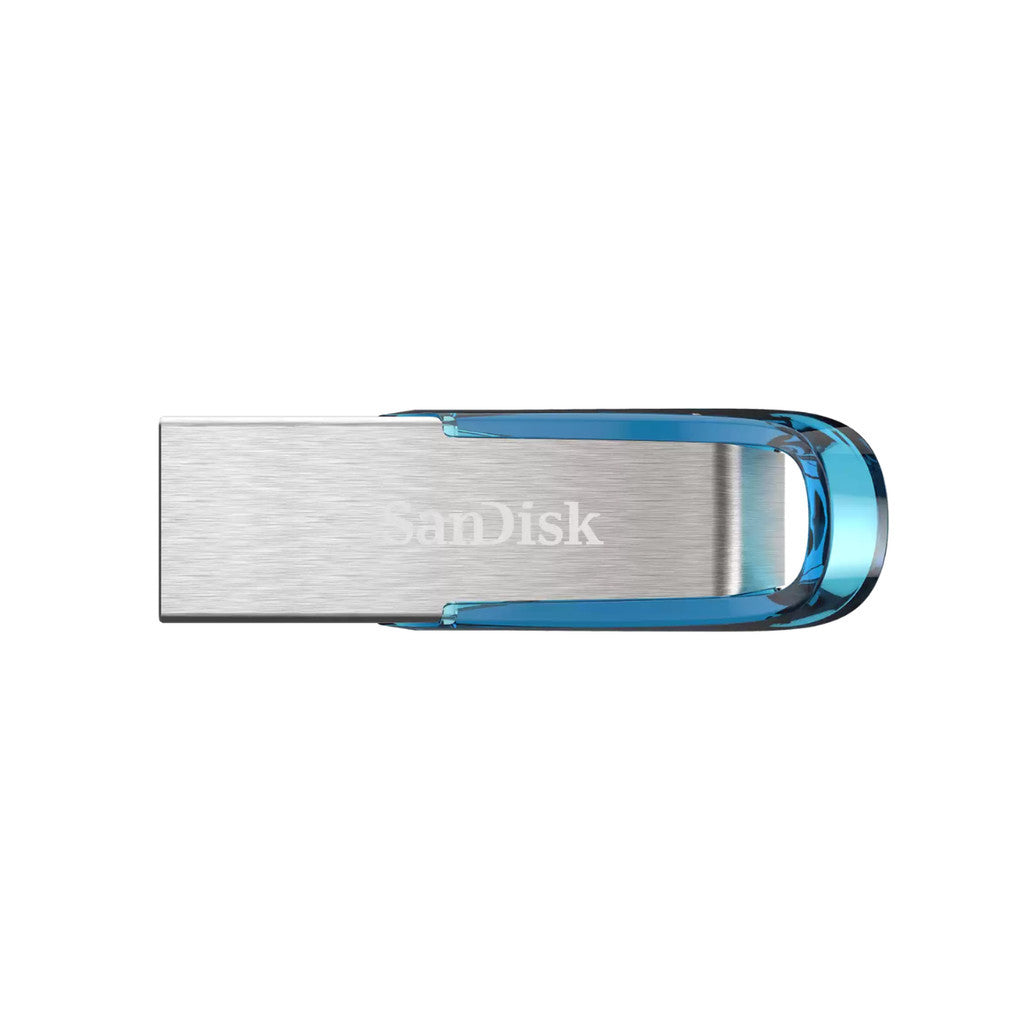 SANDISK FLASH DRIVE (แฟลชไดร์ฟ) ULTRA FLAIR 32GB USB 3.0 Tropical Blue SDCZ73 Warranty 5 Years