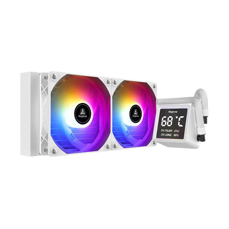 Segotep CPU Liquid Cooler (ระบบระบายความร้อนด้วยน้ำ) BeAced 240 ARGB (White) รับประกัน 2 ปี