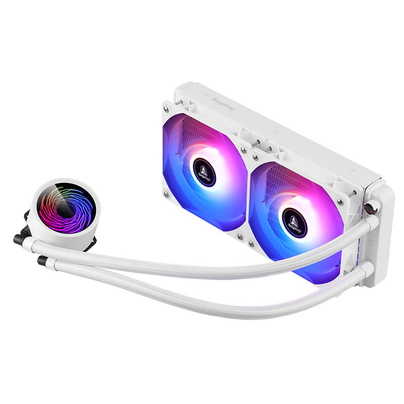 Segotep CPU Liquid Cooler (ระบบระบายความร้อนด้วยน้ำ) BeVere 240 ARGB-W (White) รับประกัน 3 ปี