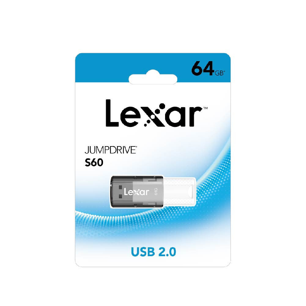 LEXAR S60 USB 2.0 Flash Drive (แฟลชไดรฟ์) Plug and Play รับประกัน 2 ปี