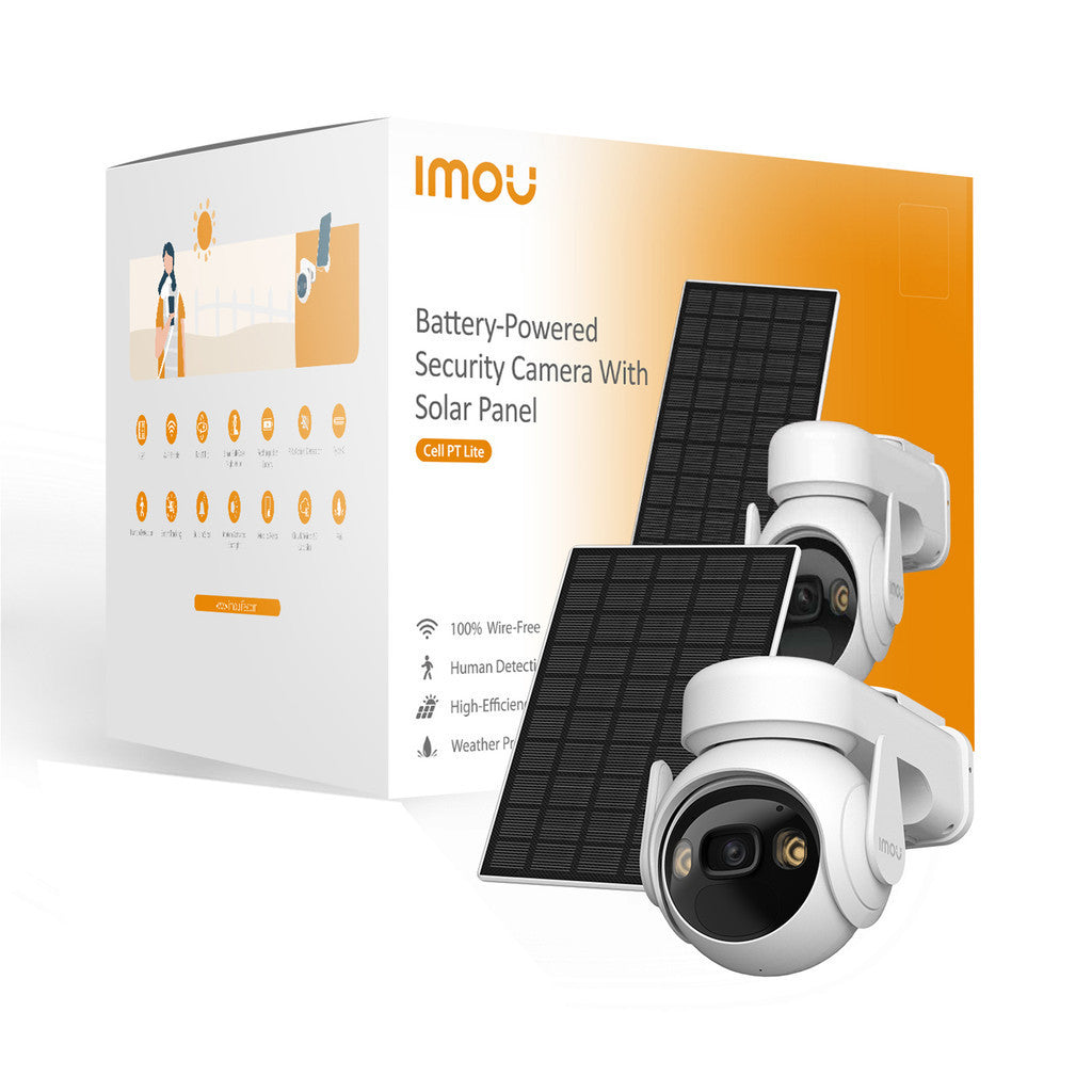 IMOU CELL PT LITE 3MP แบตเตอรี่ขนาดใหญ่ ใช้งานร่วมกับ แผงโซลาร์เซลล์ (ไม่รองรับซิมการ์ด)