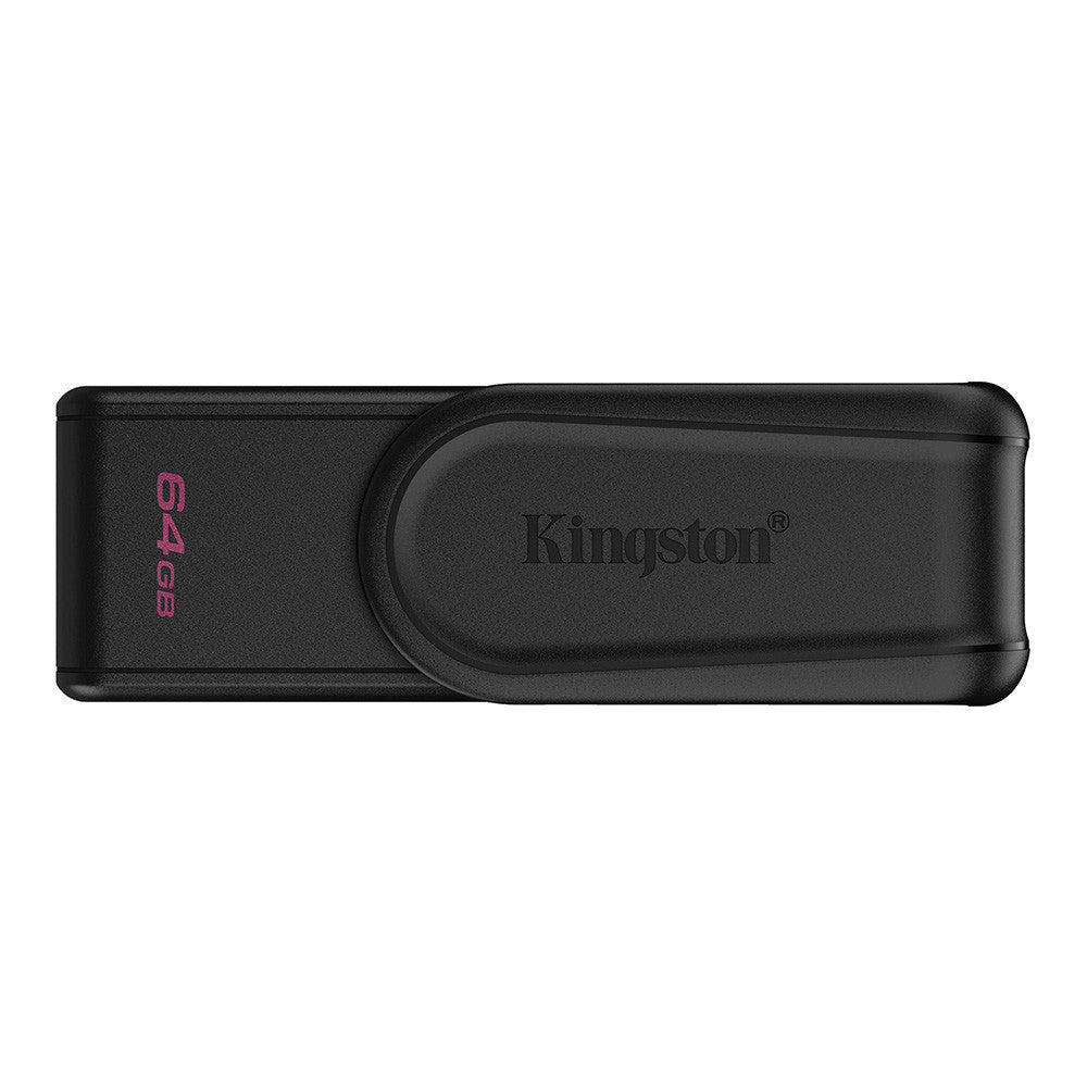 Kingston Flash Drive (แฟลชไดร์ฟ) DTXS 64GB USB 3.2 Gen 1 Black Warranty 5 Years
