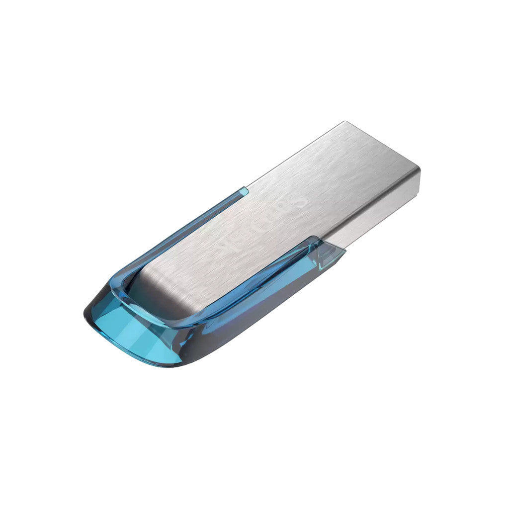 SANDISK FLASH DRIVE (แฟลชไดร์ฟ) ULTRA FLAIR 32GB USB 3.0 Tropical Blue SDCZ73 Warranty 5 Years